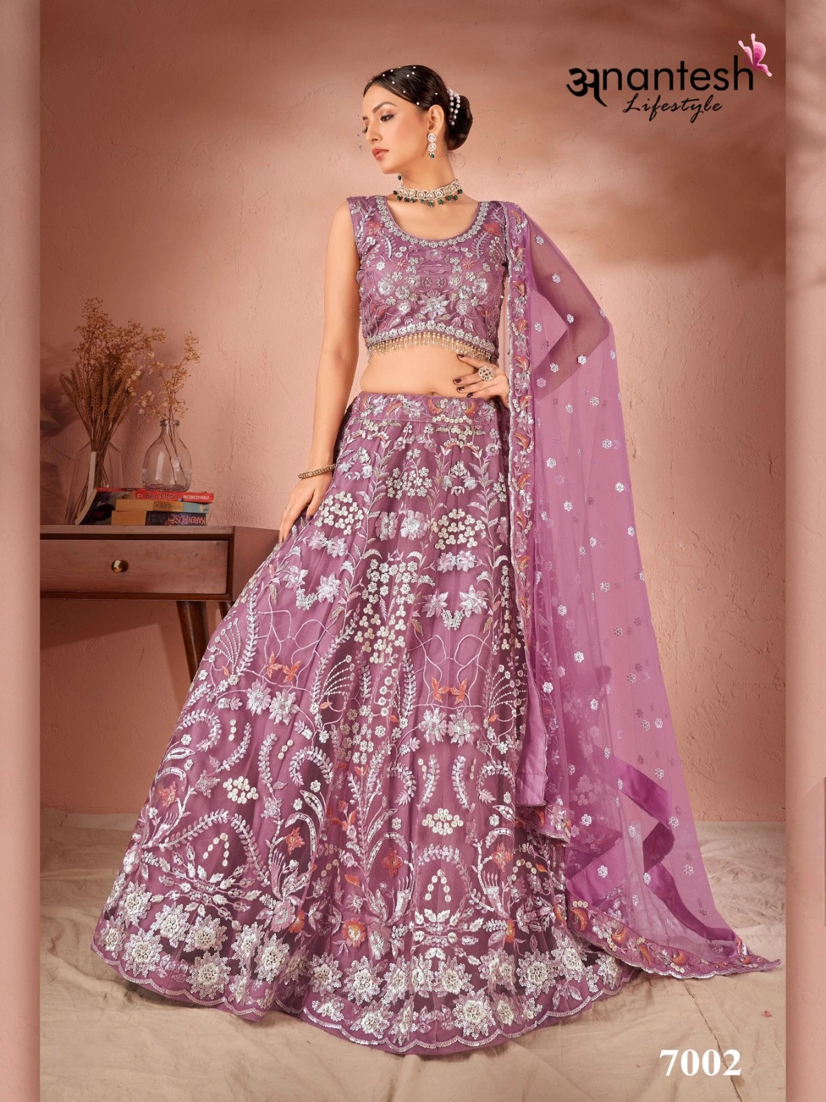 Anantesh Festivals Vol-01 Georgette / Net Wholesale Lehenga Catalog — Wholesale Lehenga, MPA wholesale from Surat - Gallery Image 3